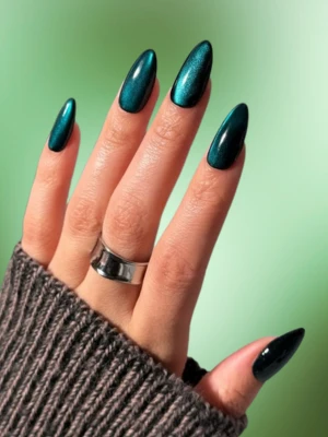 Cat-Eye French Tip Nails