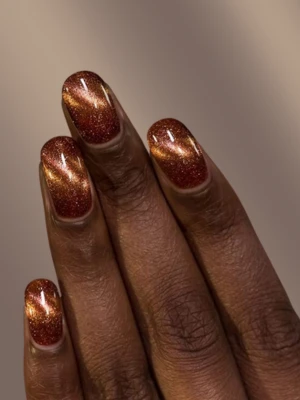 Shimmery Brown Nails