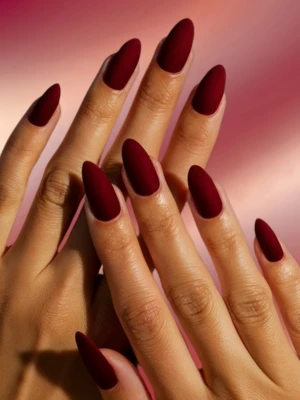 Wine Red Nails