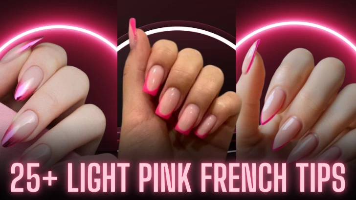 25+ Light Pink French Tips