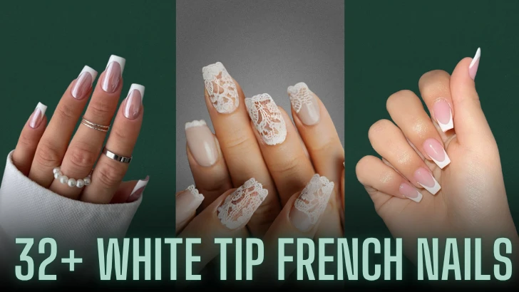 White French tip nails