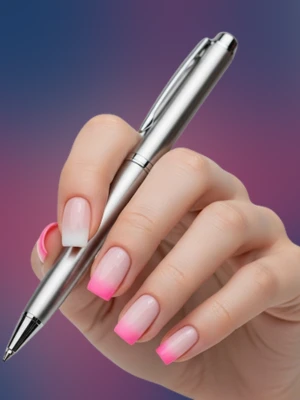 French Ombre Nail Ideas for Short Square Nails