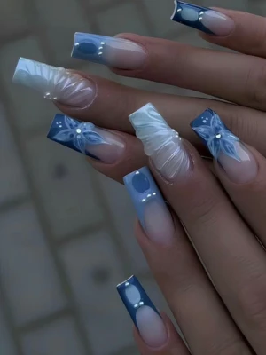 Navy Studded Tips