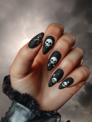 Body Parts Halloween stiletto nail designs