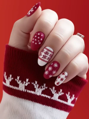 Christmas Nail Red in the Matte Version
