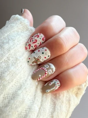Christmas Sweets Nail Art