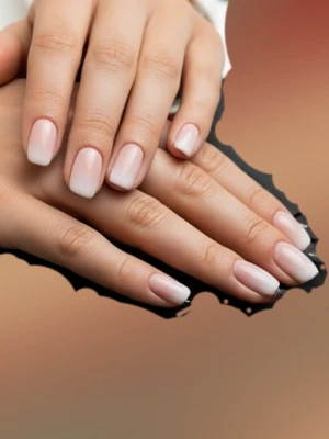 Classy Ombre French Tip Nails for Office and Everyday