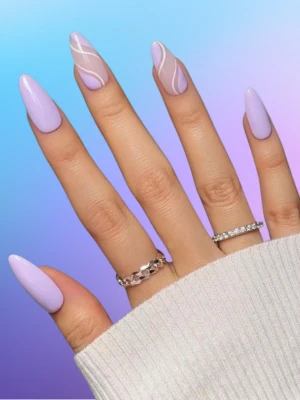 DIY Purple Nails