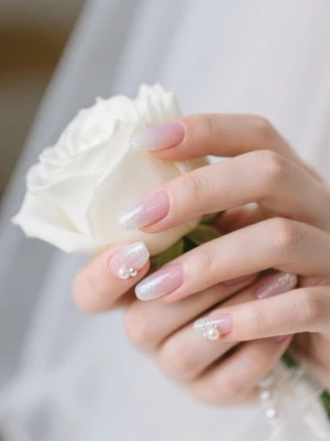 French Ombre Tips for Weddings