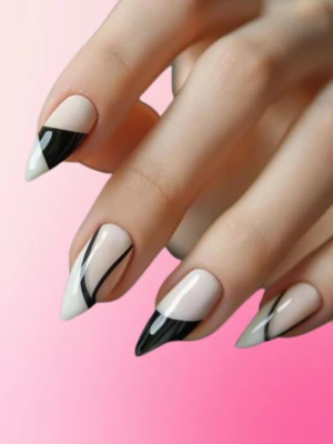 Inclined French Nails