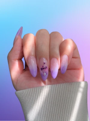Lavender Nail Art