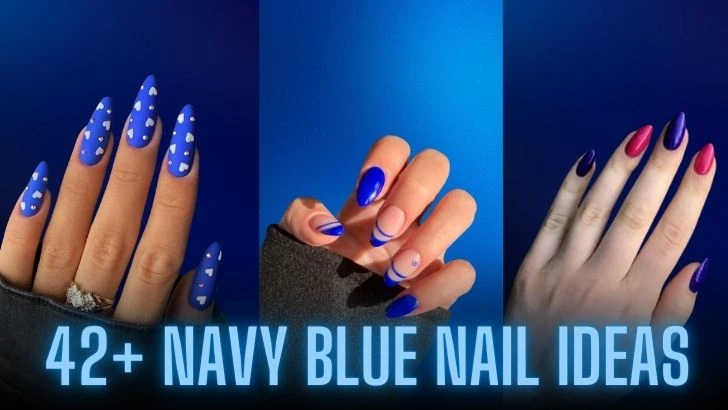 Navy Blue Nails