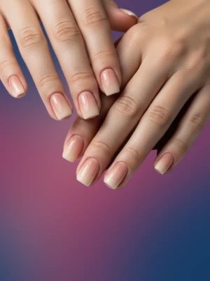 Nude Ombre French Nails