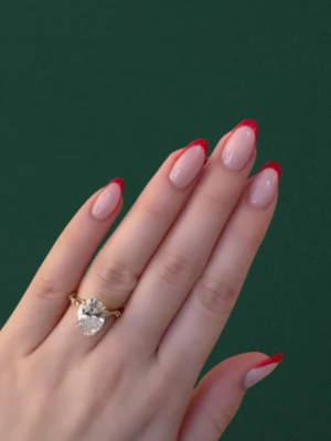 Red French Tip Nails for the Girls with Attitude