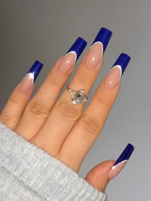 Royale Blue French Nails