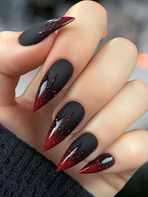 Stiletto Halloween Nails Design