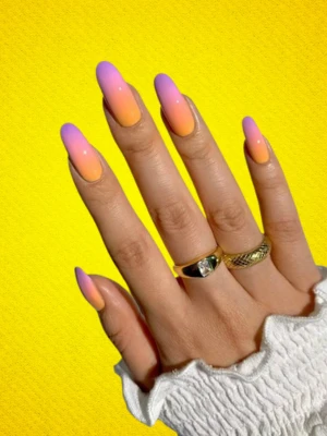 Sunset Ombre Summer Nail art Inspo