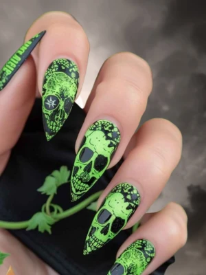 Zombies Nail Designs For Halloween