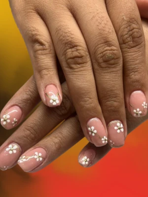 Minimal Fall Florals on Nude Base