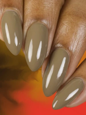 Warm Clay Nails with Glossy Finish