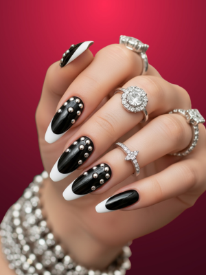 Black Nails Inspo from 2025 Celebs