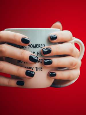 Simple Black Nail Ideas for Daily Wear