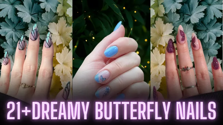 21+Dreamy Butterfly Nails
