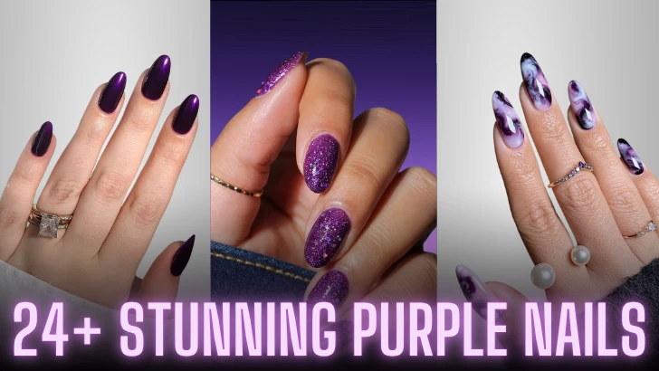 24+ Stunning Purple Nails