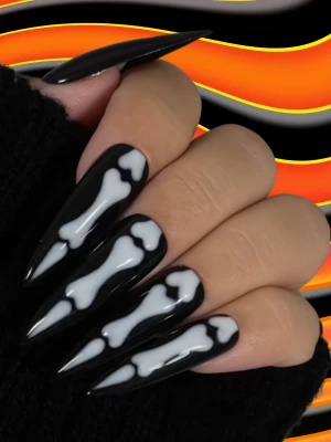 Bold and Long Halloween Nail Designs