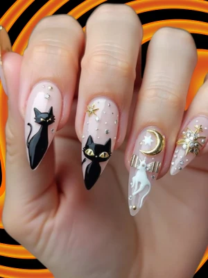 Stiletto Nails for Halloween