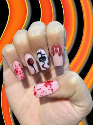 The IT Nail Design for Halloween
