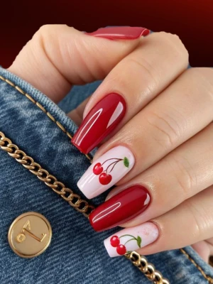 Cherry Red Nails
