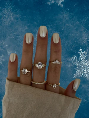 Glazed Nude Winter Nails