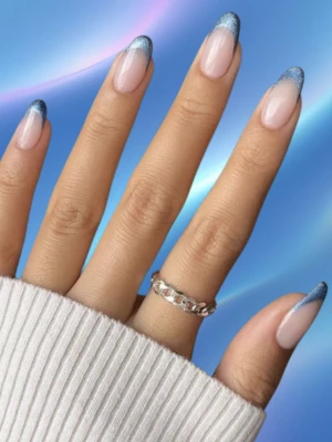 Glitter French Nail Art