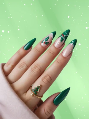 Mistletoe Nail Art