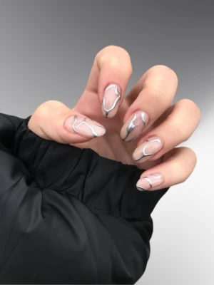 Abstract Silver Lines