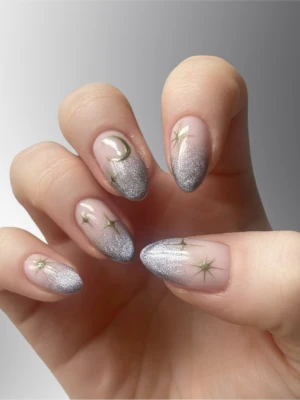 Celestial French Nails