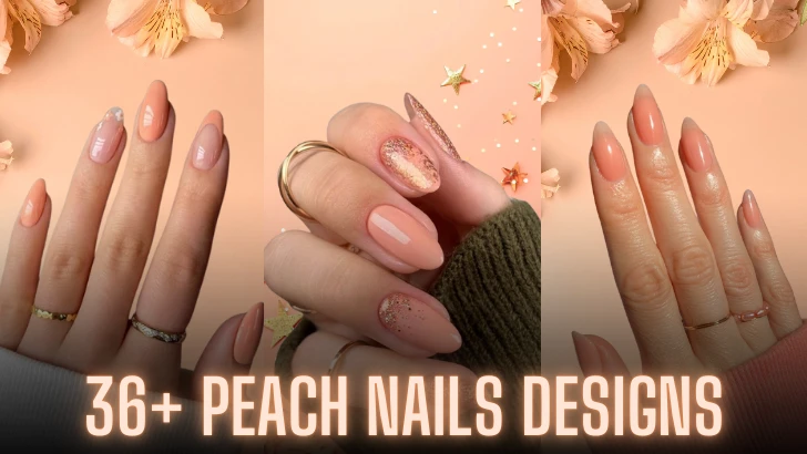 36+ Peach Nails Designs