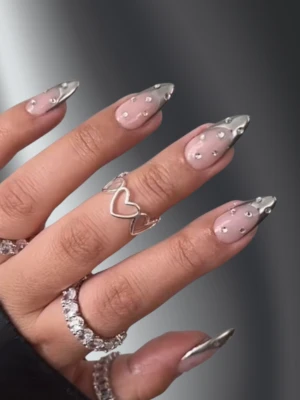 Diamond French Nails