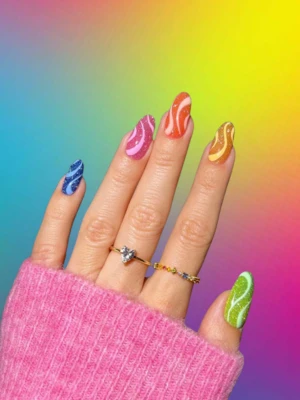 Fun Swirls Nails