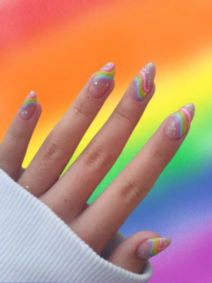 Ombre Rainbow Tips