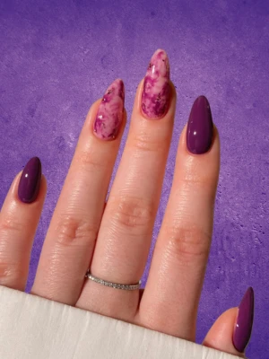 Plum Purple Nails