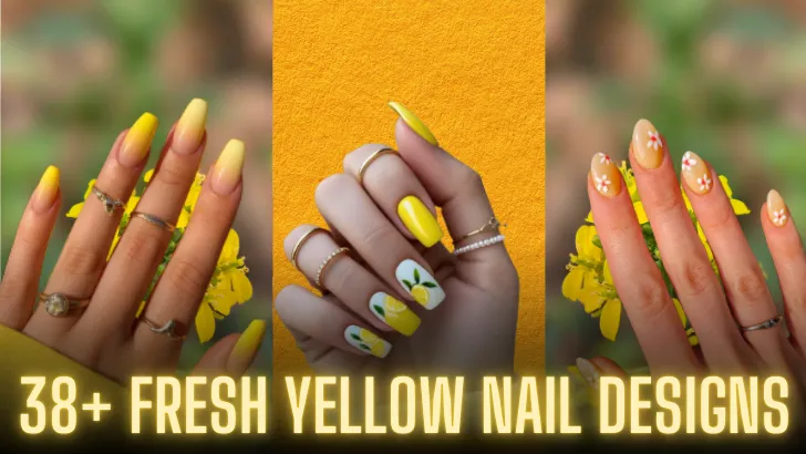 38+ Fresh Yellow Nail Designs