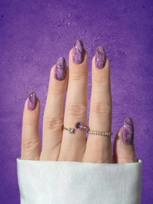 Amethyst Inspired Nails