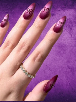 Berry Purple Nail Art