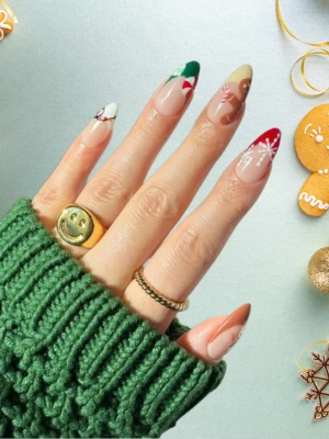 Colorful Festive Nails