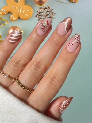 Glitter Holiday Nails