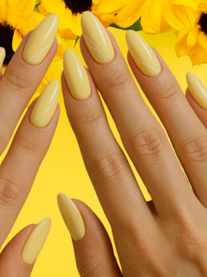 Glossy Butter Yellow Simplicity