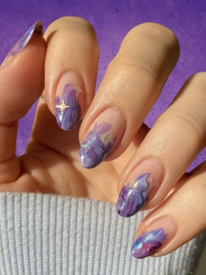 Iris Purple Nail Designs