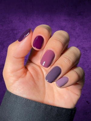 Skittle Purple Nails